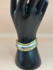 LATON 925 Sterling Silver and Brass Cuff Mexican Bracelet - 3