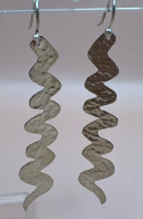 925 Sterling Silver Hammered Dangle Earrings
