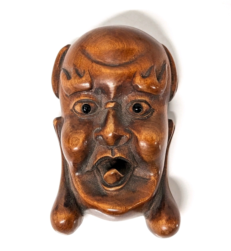 Antique Japanese Boxwood Netsuke - Signed -