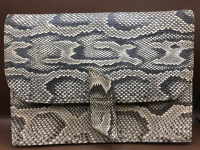 Vintage Python Snakeskin Clutch 11 x 8 inches
