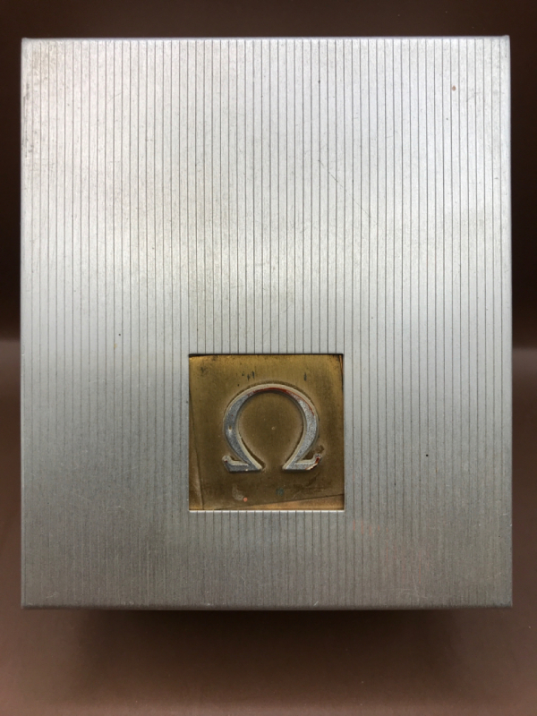 Vintage OMEGA Aluminum Watch Case 4 x 3.5 x 2 inch