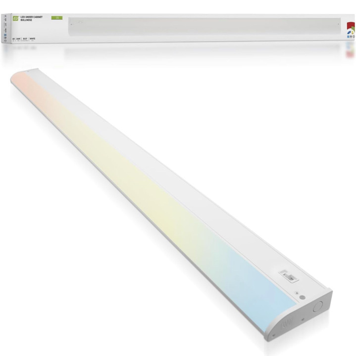 ASD LED Linear Under Cabinet Lighting 48 inch 24W 1630 LM Dimmable White