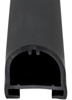 SoCiMa Black Rubber 018-312-EKD for 1 x 15 / 16 x 35' D-Seal RV Slide Out System
