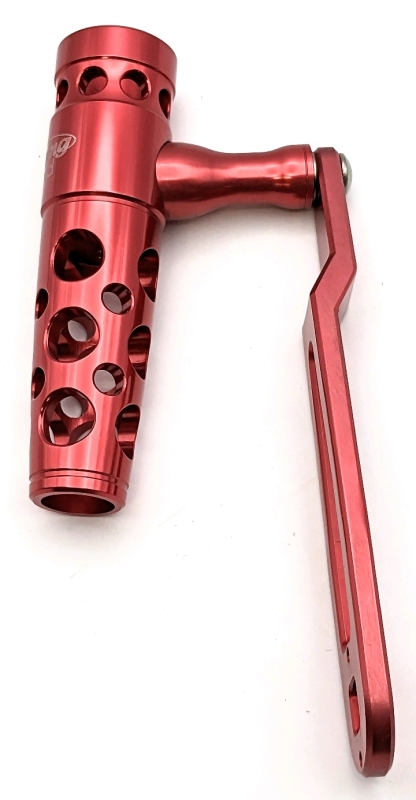 New JIGGING WORLD Power Handle for Fishing Rods (Red).