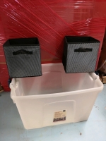 Storage Cubes and Storage Tote no Lid