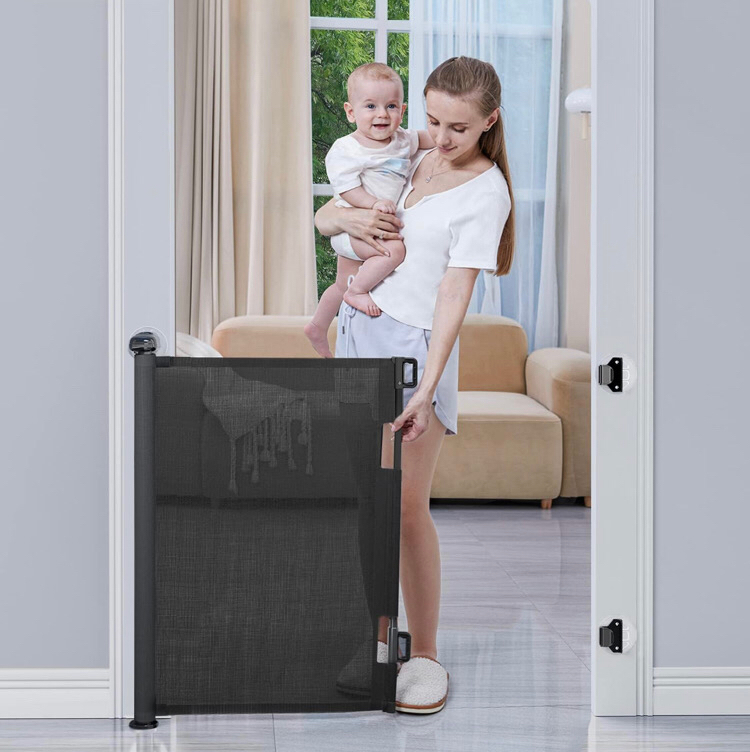Punch-Free Retractable Baby Gate, BabyBond 33 * 71&rdquo;