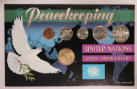 1995 Canadian Peacekeeping UN 50th Anniversary Coin Set