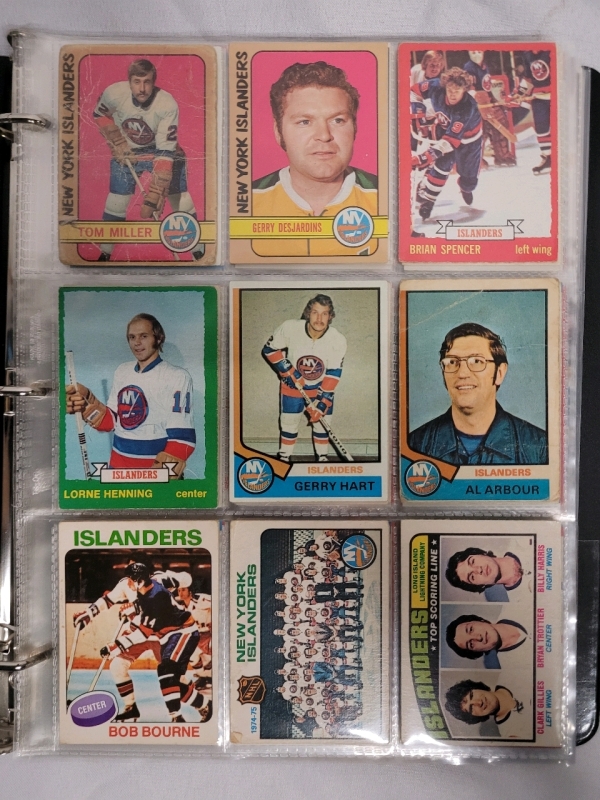 1971 - 1997 NHL Hockey New York Islanders Trading Card Singles , 197 Cards