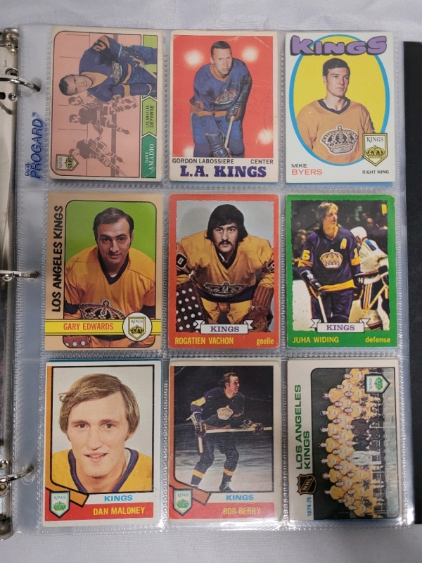 1969 - 1997 NHL Hockey Los Angeles Kings Trading Card Singles , 207 Cards