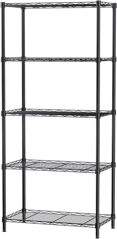 New - SINGAYE 5 Tier Storage Rack Wire Shelving Unit 880Lbs Max , 13"×23"×59"