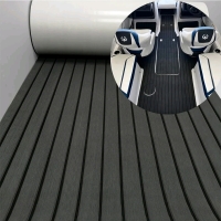 New EVA Faux Teak Decking Sheet for Boat Yacht Non-Skid Self-Adhesive Pad 94.5"&times; 35.4" Bevel Edges