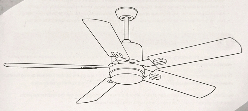 5-Blade Ceiling Fan with Light & Remote Control