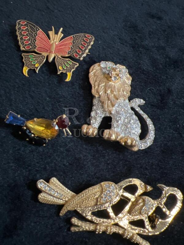 Vintage Brooches with Creatures