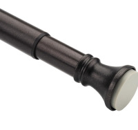 Amazer Spring Tension Shower Curtain Rod , 42 - 72 inches , bronze