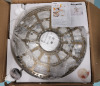 New - Kai Kwong Gold Round 3-Tier Crystal Chandelier Pendant Lighting , Open Box - 2