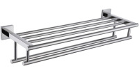 KOKOSIRI Bath Towel Rail Bathroom Towel Rack Towel Holder 24 Inch with Double Towel Bars Wall Mounted Stainless Steel , Polished Chrome