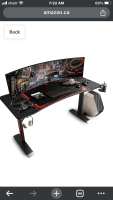 New Sleepmax Gaming Desk 55 Inch, T-Shaped Computer Desk