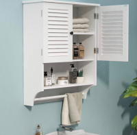 New ChooChoo Medicine Cabinet with Towels Bar, 23.6" L x8.9 W x29.3 H