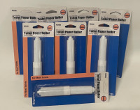 NEW PlumbShop Eight Toilet Paper Rollers 6.5&rdquo; long