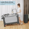 New - 5-in-1 Pack & Play Portable Bassinet , Baby Bedside Sleeper, Portable Baby Playard - 2