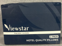 New 2 Viewstar Pack Hotel Quality Pillows