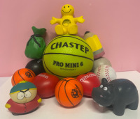 Squeeze your Stress away! 13 assorted stress balls and figures
