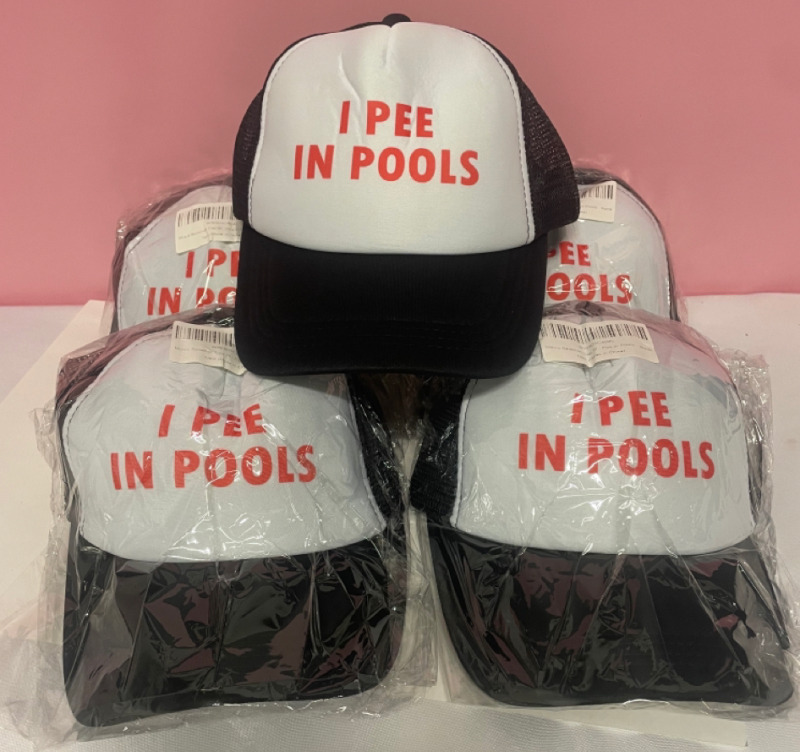 5 New I Pee In Pools Baseball Caps