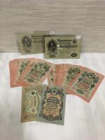 Over 55 Imperial Russian Bank Notes