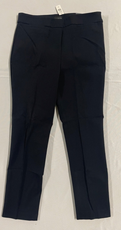 NEW Talbots Refined Bi-Stretch High Waisted Straught Leg Full Length Pant Size 8 Petite