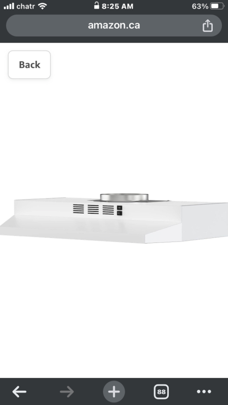 New FIREGAS Range Hood 30 inch White Stainless Steel