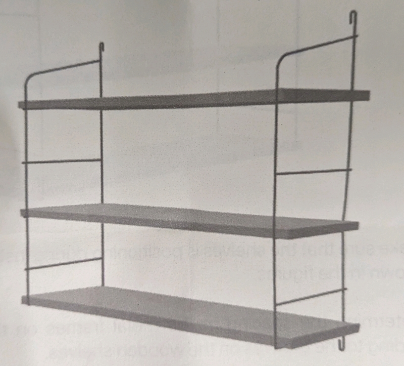 Three Tier Wall Shelf
