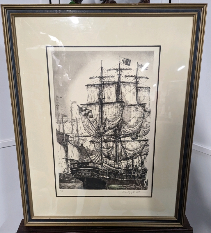 Vintage Signed Framed Print