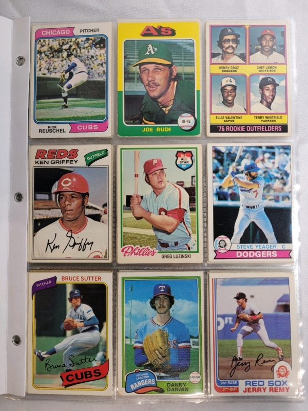 1974 - 1992 O Pee Chee MLB Baseball Trading Card Singles , 108 Card