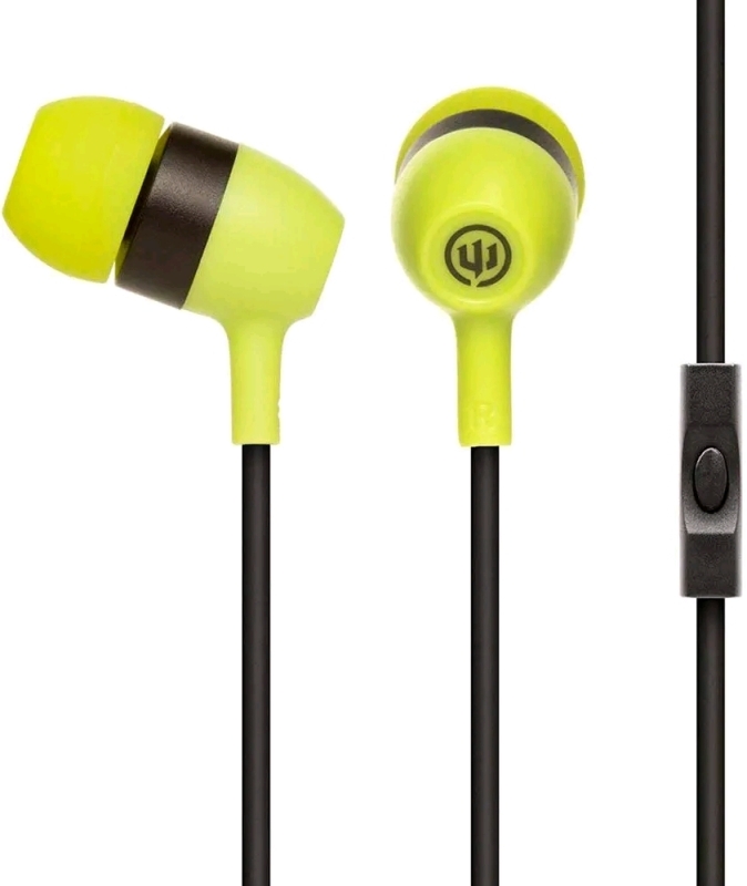 New WICKED 600CC Wired Earbuds WI-652 (Green)