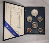 1987 Canadian Uncirculated Coin Set in Case