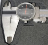 12" Dial Caliper in Case , Stainless Steel, Black Face, 0-12" Range - 2