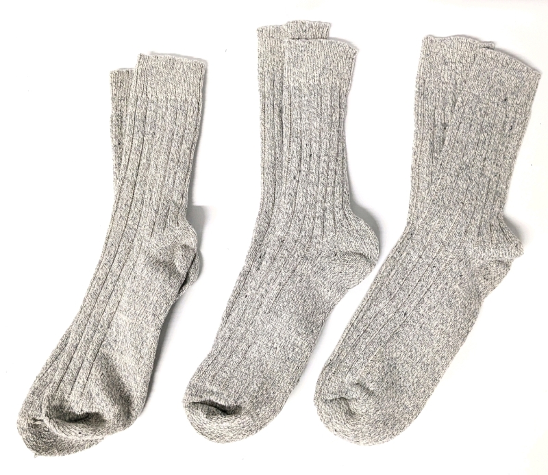 3 New Pairs of Knit Socks (Approx Size Mens 9.5 / Ladies 10.5)