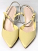 New Coutgo High Heels with Rhinestoned Ankle Straps (Size 7) Yellow - 3