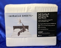 New MIRACLE Sateen Luxe Sheet Set (Queen Fits Mattresses Up To 17" Deep)