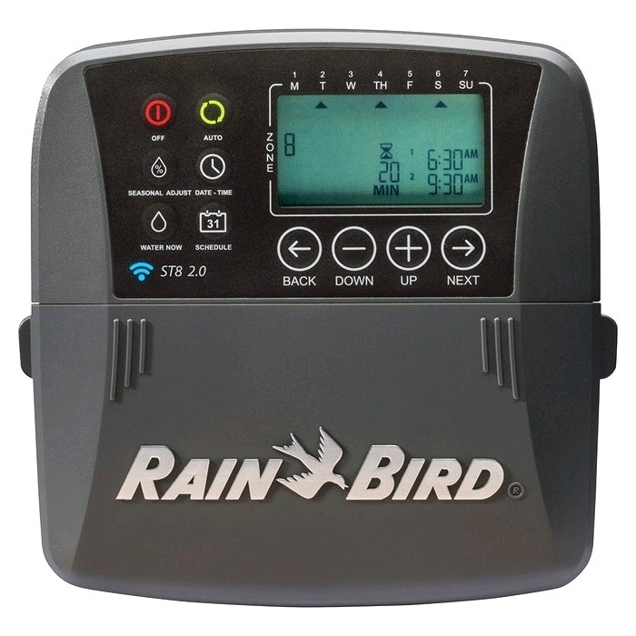 New Rain Bird ST8I-2.0, 8-Zone Smart Irrigation WiFi Sprinkler Timer (indoor)