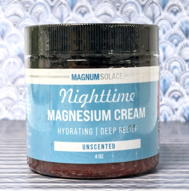 New Magnum Solace : Nighttime Magnesium Cream Hydrating Deep Relief 4oz (Unscented)