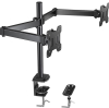 New Dual Monitor Stand - HUANUO AV Double Articulating Monitor Arm Desk Mount