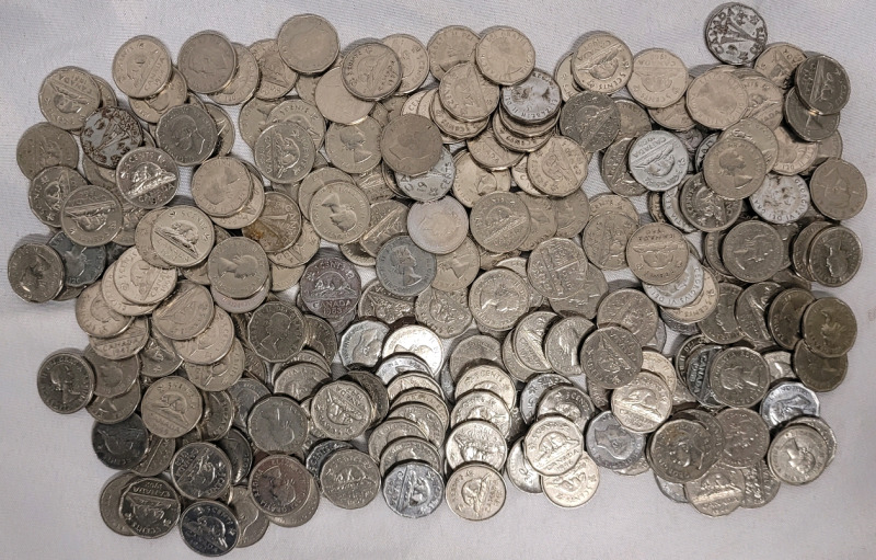 2.2lbs+ Canadian King George VI & Queen Elizabeth Nickels