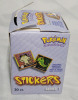 1999 POKÉMON Stickers Series 1 in Box , 30 Sealed Packs - 2