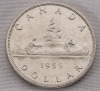 1959 Canadian Silver One Dollar Coin