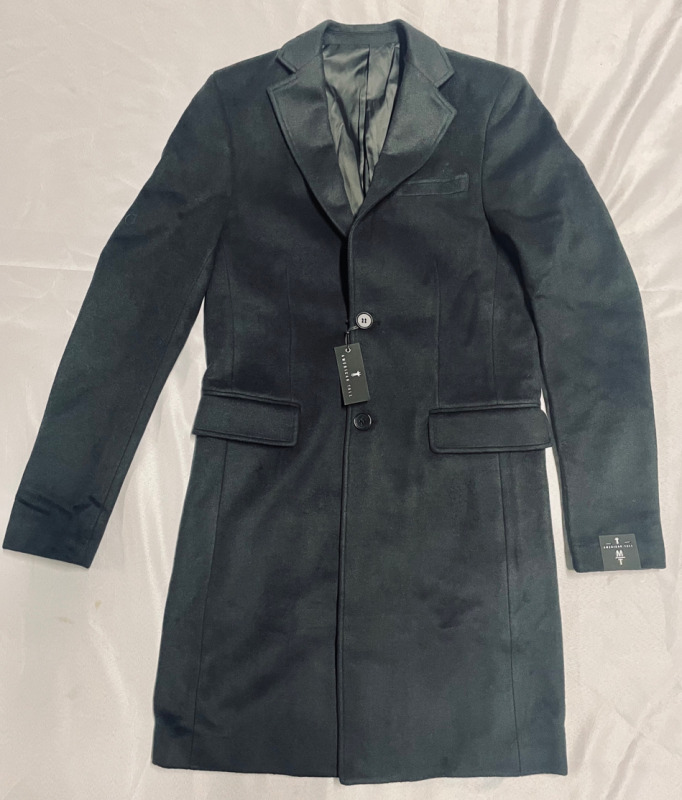 NEW American Tall Men’s Wool Coat in charcoal Size M / T