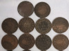 1876 - 1900 Canadian Victoria One Cent Pennies , 21 Pennies - 2