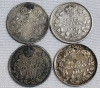 1870 - 1919 Canadian Silver 5 Cent Nickels . Seven (7) Nickels . - 3