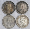 1911 - 1919 Canadian Silver 10 Cent Dimes , Four (4) Dimes - 2