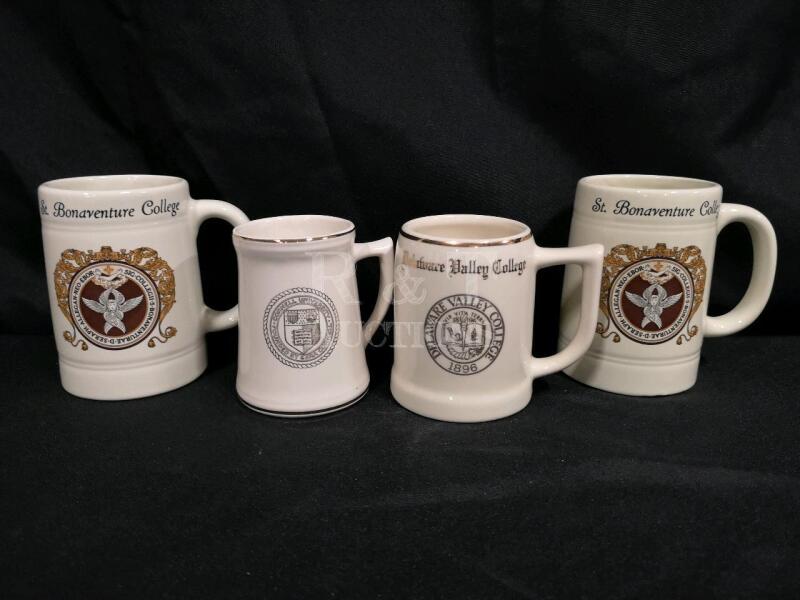 4 Vintage Collectible Beer Steins